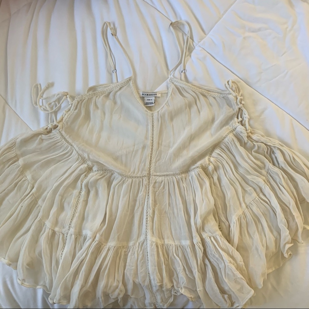 Sheer flowy tank top